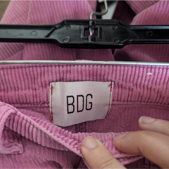 Urban Outfitters BDG Pink Corduroy Wide-Leg Pants - Picture 4 of 5